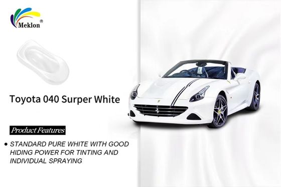 Super White Refinish Car Paint Smooth Finish Practical For FAW Toyota 040