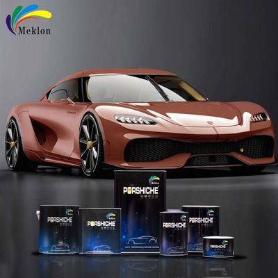 SGS Dark Yellow Car Paint Top Coat Fade Resistant Weatherproof