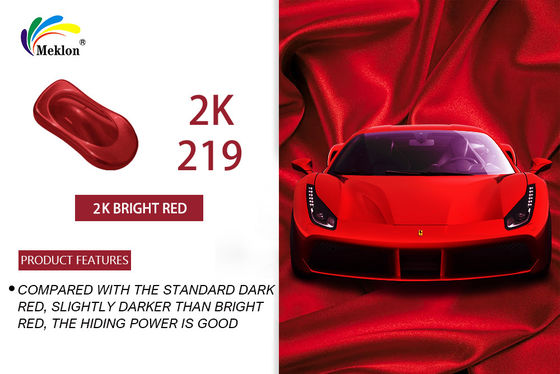Stable Harmless Auto Paint Top Coat , Weatherproof Red Gloss Car Paint