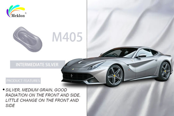 Durable Pearl Metallic Silver Car Paint Weatherproof Harmless