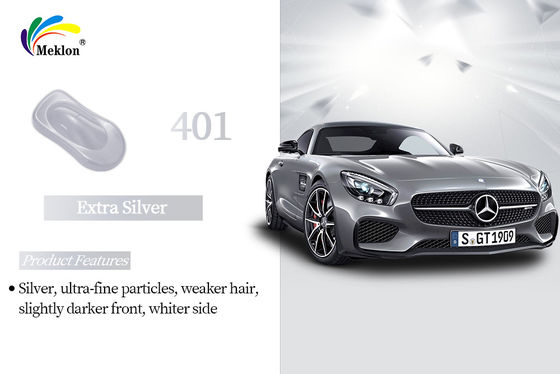 UV Proof 1K Metallic Silver Car Paint Alkali Resistant Glossy