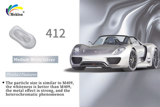 OEM ODM Silver Auto Spray Paint , Washable Metallic Silver Color For Car