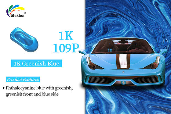 Good Gloss Car Body Coating 1K Greenish Blue Intermix Automotive Refinish Paint