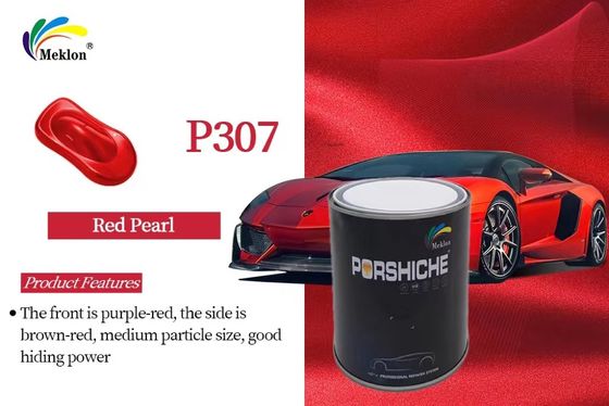Scratch Resistant Car Pearl Paint Durable Mildewproof Red Color