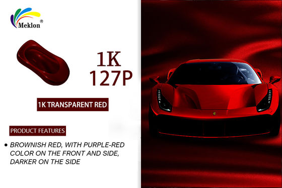 Durable Auto Base Coat Paint UV Resistant Multifunctional Briliant Red