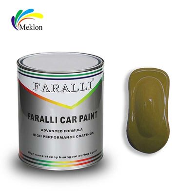 Mud Yellow 1K Car Paint Basecoat Mildew Resistant Acrylic Coating