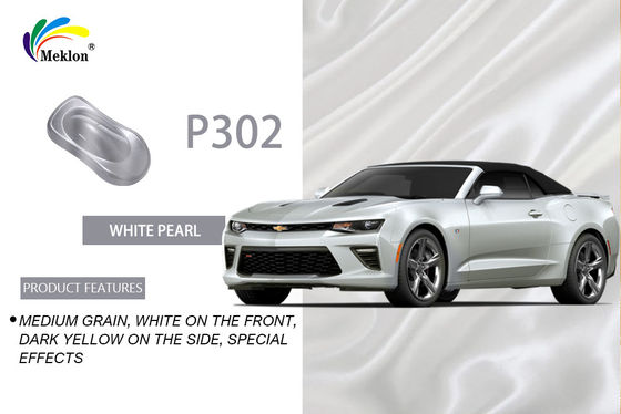 Durable Glossy Pearlescent White Car Paint , Waterproof Pearl Clear Coat Auto Paint