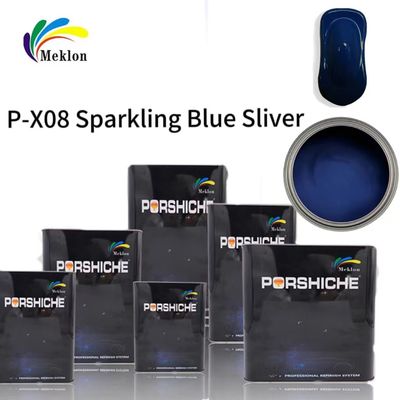 Nontoxic Metallic Silver Car Paint Waterproof Stable Sparkly Blue Color