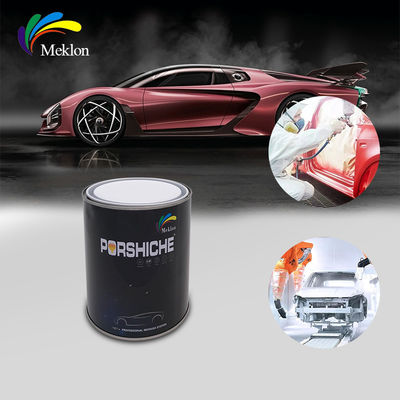 Waterproof Nontoxic Rose Red Car Paint , Glossy Automotive Refinishing Products