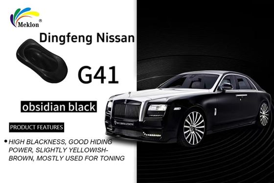 Dongfeng Nissan G41 Obsidian Black Refinish Car Paint Subltle Metallic Sheen Acrylic