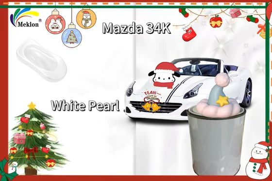 34K White pearl Refinish Car Paint High Resistance Suitable For Angkesela Auto