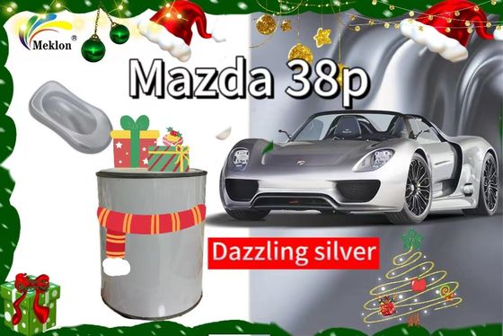 38P Bright Silver Refinish Car Paint With Dazzling Effect For Mazda Auto Coating