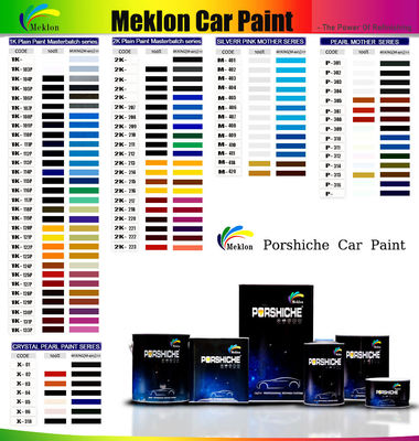 High Gloss And Deep Red Finish With Fuchsia Pearl Refinish Car Paint