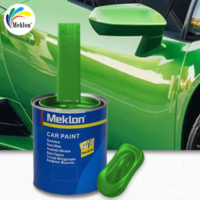 Green Car Paint Top Coat With Advanced Facilities Strong Adhesion Auto Painting