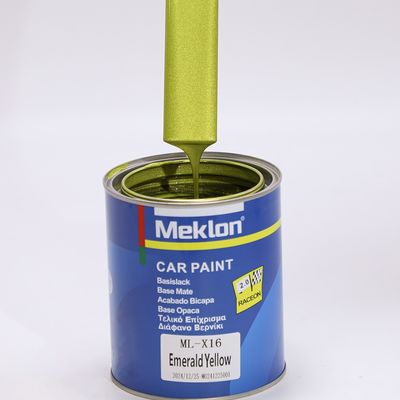1K Emerald Yellow  Good Adhesion Strong Covering Power High Chroma Car Paint Basecoat