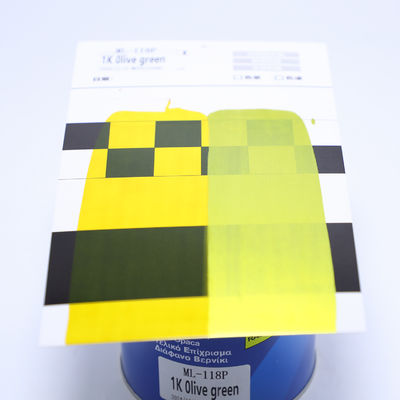 1K High Performance Olive Green Car Paint Resin Liquid Coating For Spray Acrylic Paint With Powder Appearance