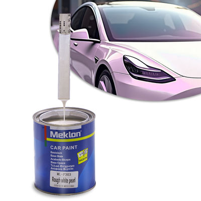 High Solid Auto Refinish 1K Coarse White Pearl Lacquer High Gloss Clear Coat Mixing System Resin Liquid Coating Spray Factory