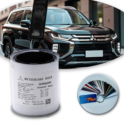 Customized Refinish Car Paint MITSUBISHI X03 1K Black Pearl Acrylic Paint For Extreme Weather And Complex Road Conditions