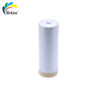 1.Meklon car spray paint special high shielding plastic masking film roll pre pasting construction protection preferred