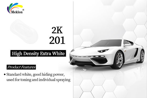High Glossy 2K High Density Extra White Top Acrylic Colorful Car Refinish Automotive Paint