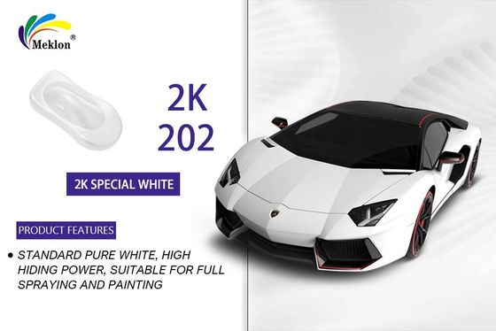 Durable Anti UV Auto Top Coat Clear , Waterproof Metallic White Car Paint