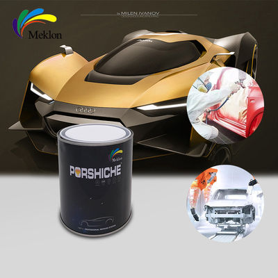 SGS Dark Yellow Car Paint Top Coat Fade Resistant Weatherproof