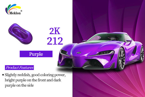 Weatherproof Car Paint Top Coat 2K Purple Blue Color Multipurpose