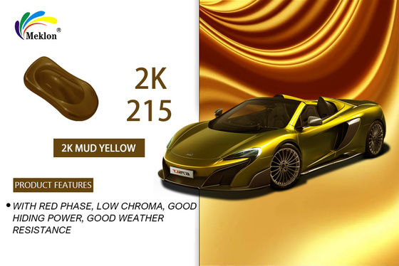 Waterproof Top Coat Automotive Paint , Mildew Resistant Lemon Yellow Car Paint