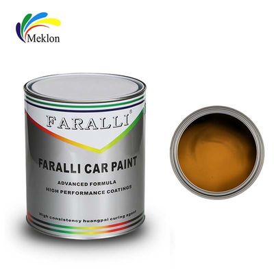 Waterproof Top Coat Automotive Paint , Mildew Resistant Lemon Yellow Car Paint