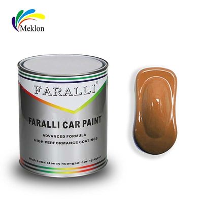 Waterproof Top Coat Automotive Paint , Mildew Resistant Lemon Yellow Car Paint