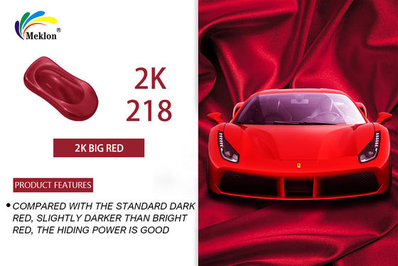 High Gloss Red Car Paint Top Coat Waterproof Chemical Resistant