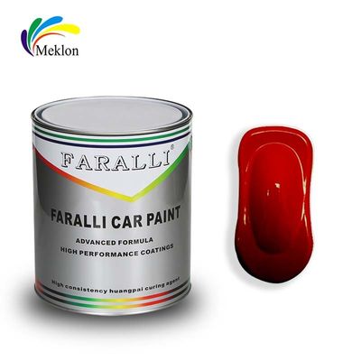 Stable Harmless Auto Paint Top Coat , Weatherproof Red Gloss Car Paint