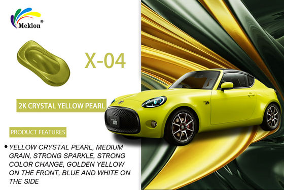 1K Crystal Yellow Pearl Auto Paint: Bright Colors & Weather Resistance For Car Body