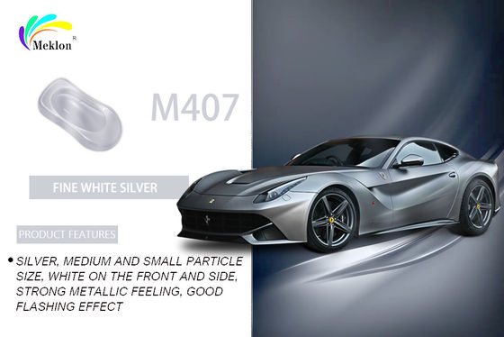 Practical Metallic Silver Auto Paint Anti UV , Nontoxic Silver Colour Spray For Car