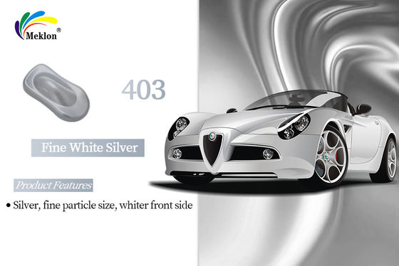 Stable Metallic Pearlescent Silver Car Paint Anti Oxidation Waterproof