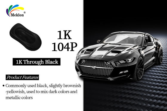 1K Through Black Hight Gloss Acrylic auto Paint: Advanced Consistency with Proper Mixing