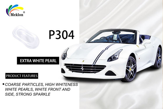 SGS Harmless Pearl White Automotive Paint , Glossy Pearl White Spray Paint For Car