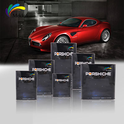 Scratch Resistant Car Pearl Paint Durable Mildewproof Red Color