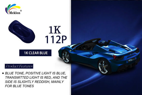 China Popular 1K Transparent Blue Automotive Refinish Paint For Car Surface Protection