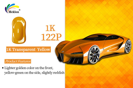 Anti-UV Semi Gloss Polyester 1K  Transparent Yellow Coating Metallic Auto Paint