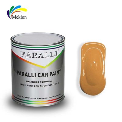 Anti-UV Semi Gloss Polyester 1K  Transparent Yellow Coating Metallic Auto Paint