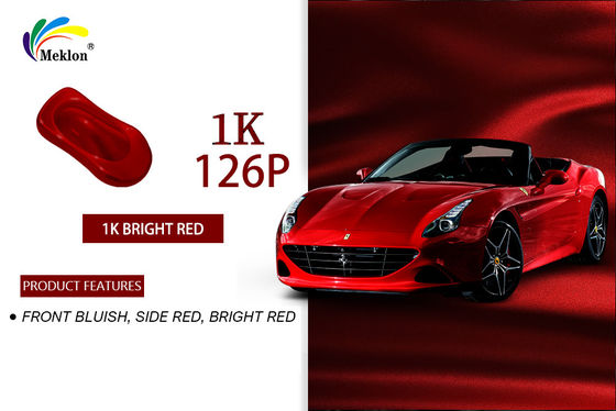Acid Resistant Car Paint Basecoat Solid Red Color Anti Oxidation