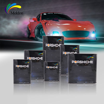Waterproof Nontoxic Rose Red Car Paint Glossy Automotive Refinishing Products