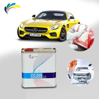 Low Odor Concentration Auto Base Coat Protection Lemon Yellow Car Paint