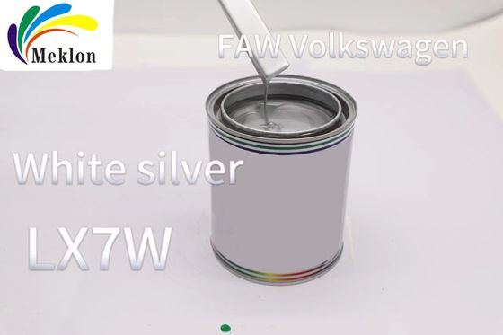 FAW Volkswagen Silver LX7W Refinish Car Paint Environmental Protection High Reducibility
