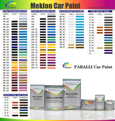 1K Frost Snow Blue Gloss Acrylic Solid Colours Auto Paint For Used Car Body Repair