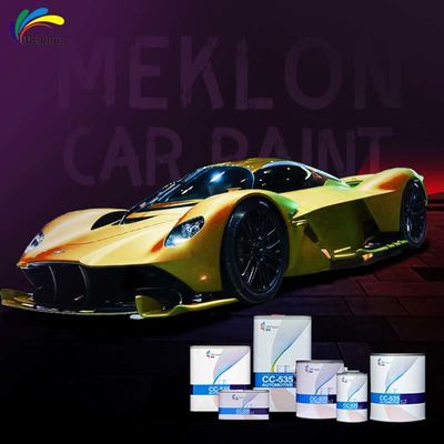 Golden Sheen And Depth Of Car With Golden Pearl Automotive Paint