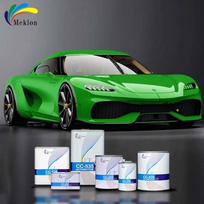 Green Car Paint Top Coat With Advanced Facilities Strong Adhesion Auto Painting