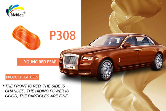 Automotive Refinishing With Meklon P-308 Tongue Red Pearl Car Paint