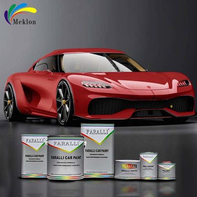 Red Car Paint Presents Bright For Auto Repair Fast Drying Time Of Only 30 Minutes
